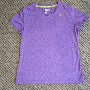 Champion Vapor Power Train Short Sleeve Women's Workout T-shirt. Sz M. Purple
